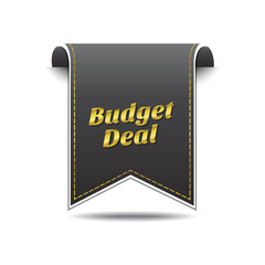 Budget Deal golden Vector Icon Design