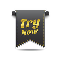 Try Now golden Vector Icon Design