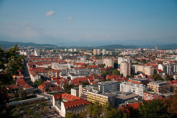 Fototapeta na wymiar Ljubljana city