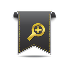Zoom In golden Vector Icon Design