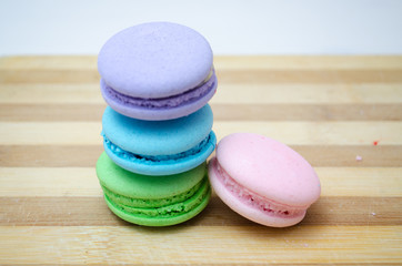 Tasty colorful macaroon