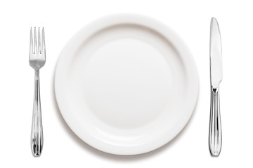 closeup of a place setting with dinner-plate