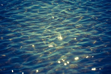 Vintage abstract background of sea bokeh