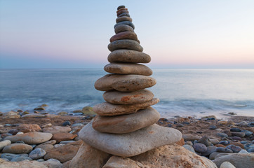Stack of  balanced pebbles