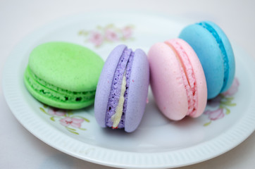 Tasty colorful macaroon