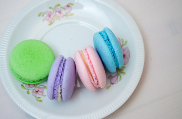 Tasty colorful macaroon