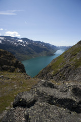 Besseggen Ridge in Jotunheimen National Park, Norway