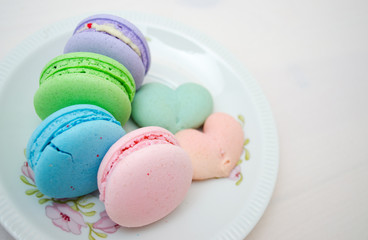 Tasty colorful macaroon