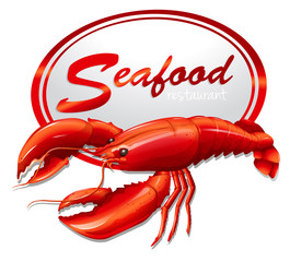 Fresh seafood with lobster