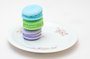 Tasty colorful macaroon