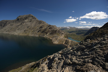 Fototapeta premium Besseggen Ridge in Jotunheimen National Park, Norway