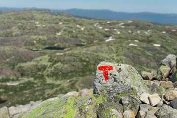 Signs of the Norwegian Trekking Association