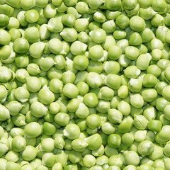 Young green peas. Seamless background