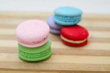 Tasty colorful macaroon