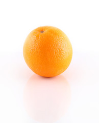 Orange fruit isolated on white background.