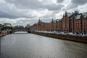 Warehouse District (Speicherstadt) Hamburg, Germany.