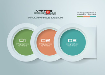 3D White Paper Infographics Design