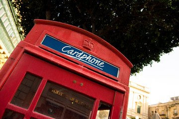 Cabina telefonica rossa caratteristica di Malta