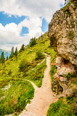 Wegkreuzung unterhalb der Peitlerscharte