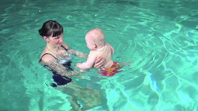 Teaching Infant to Swim