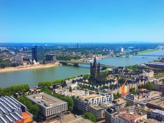 Fototapeta premium Köln von oben