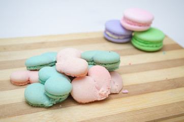 Tasty colorful macaroon