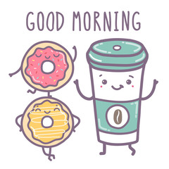 Vector illustration - Good morning.