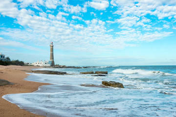 Lighthouse in Jose Ignacio near Punta del Este, Uruguay