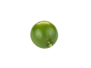Lime on white background