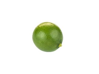 Lime on white background