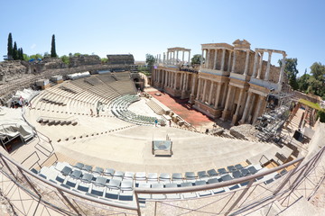 Roman Theatre of Merida - obrazy, fototapety, plakaty
