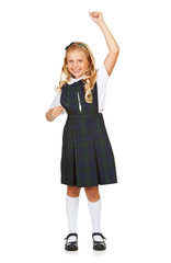 Student: Girl Cheering For Education