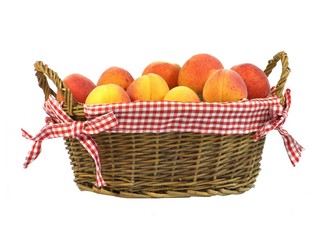 panier d'abricots
