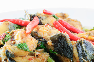 Spicy Fried Stir Catfish