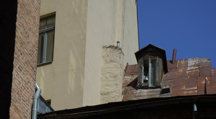 Iron roof and dormer