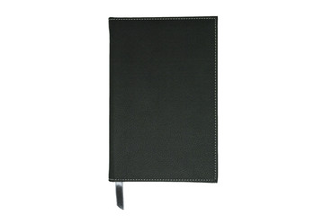 black note book isolated on white background