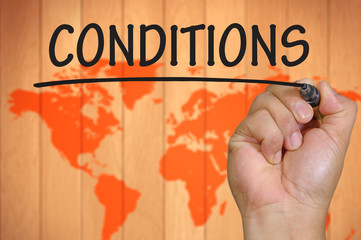 hand writing conditions