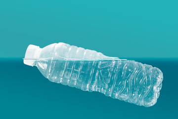 plastic bottle made with color filters, soft focus