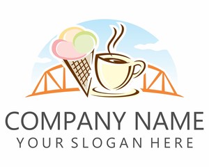 bridge ice cream and coffee