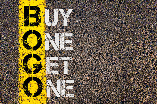 Business Acronym BOGO as Buy One Get One