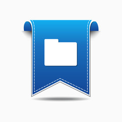 Folder Blue Vector Icon Design