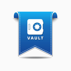 Vault blue Vector Icon Design
