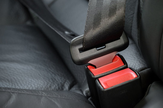 Seat belt closeup