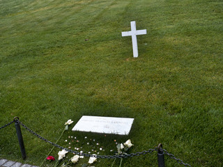 Robert Kennedy's grave in Arlington National Cemetery in Virginia USA