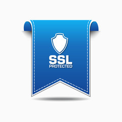 SSL Protected blue Vector Icon Design
