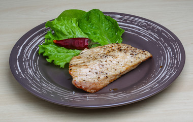 Grilled turkey steak