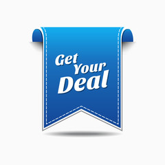Get Your Deal Blue Vector Icon Design