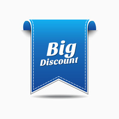 Big Discount Blue Vector Icon Design