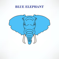 Blue elephant