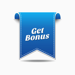 Get Bonus Blue Vector Icon Design